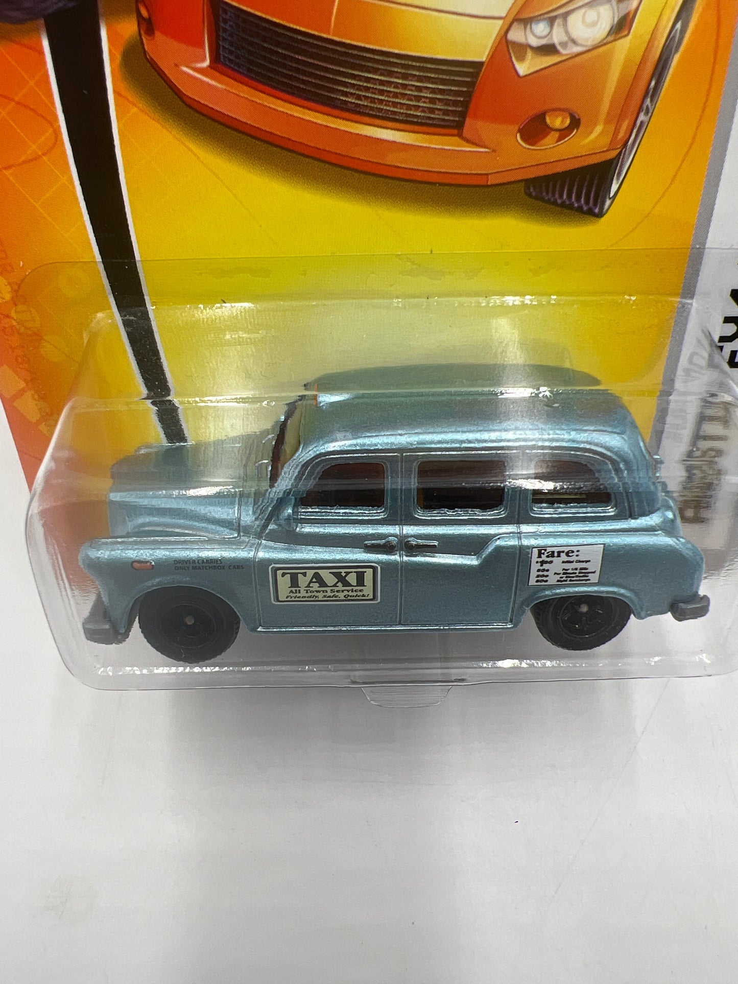 Matchbox MBX Metal Austin FX4 London Taxi Blue #33 (Bad J Hook) 67C