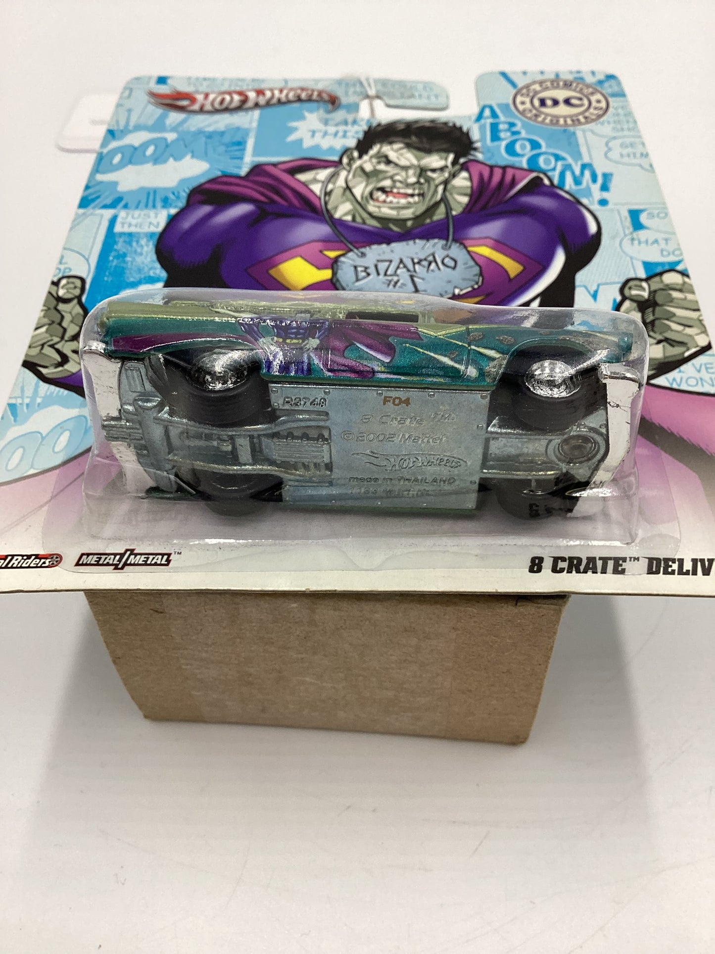 Hot Wheels Pop Culture DC Comics Bizarro 8 Crate Delivery Green/Blue 268B