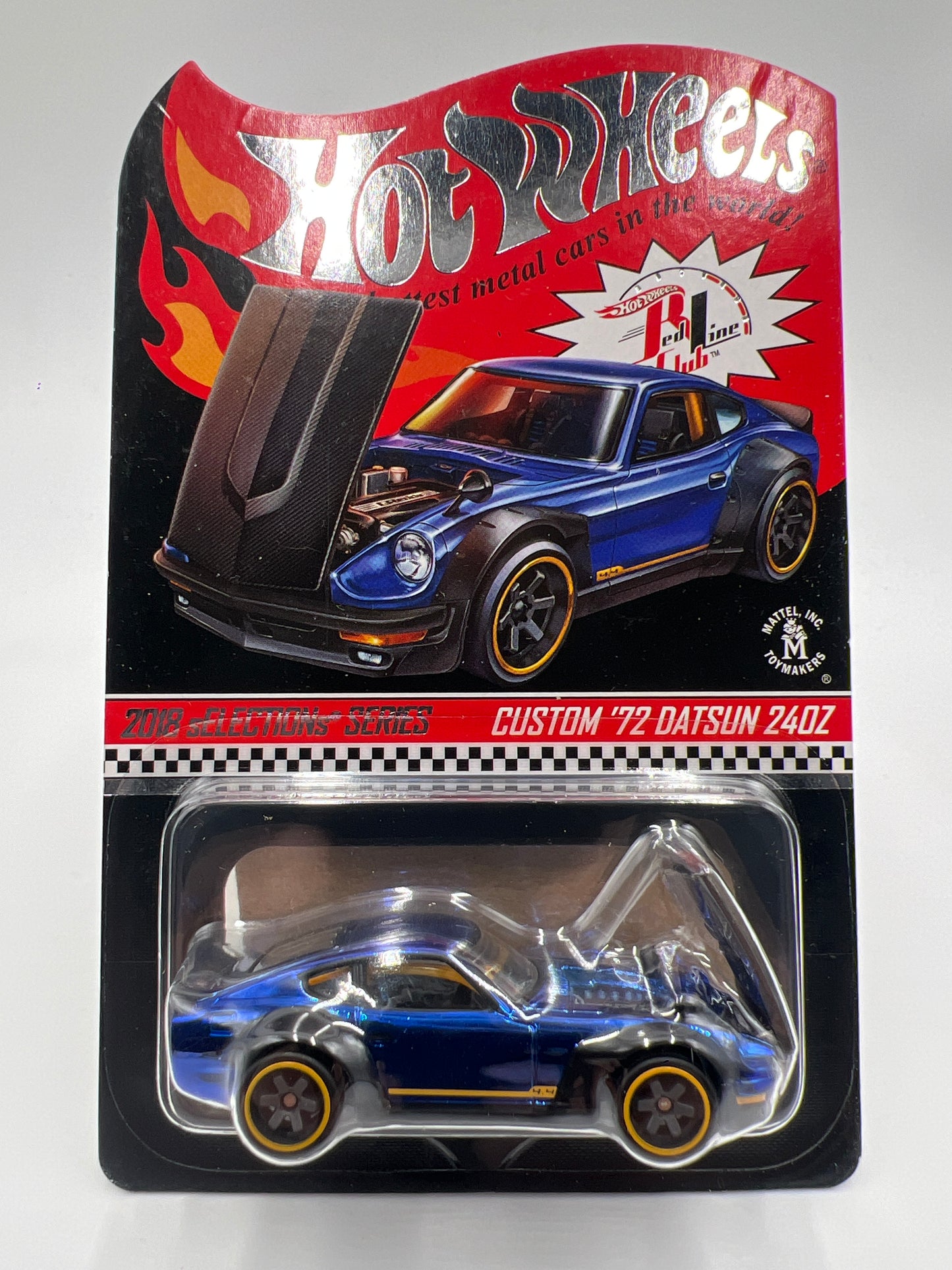 2018 HW RLC sELECTIONs Series Custom 72 Datsun 240Z Blue 11049/20000 W/Protector