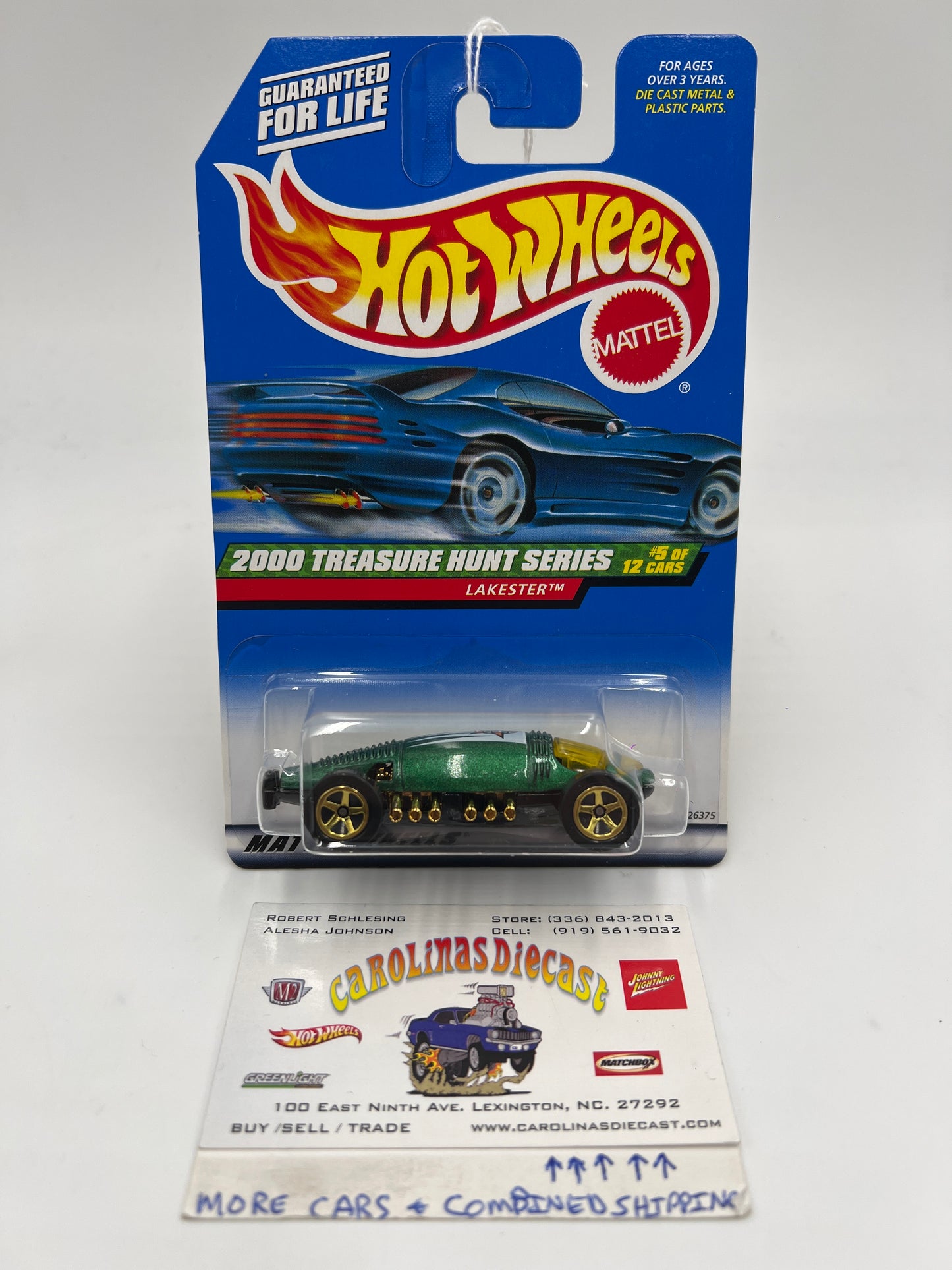 2000 Hot Wheels Treasure Hunt #49 Lakester Green 274E