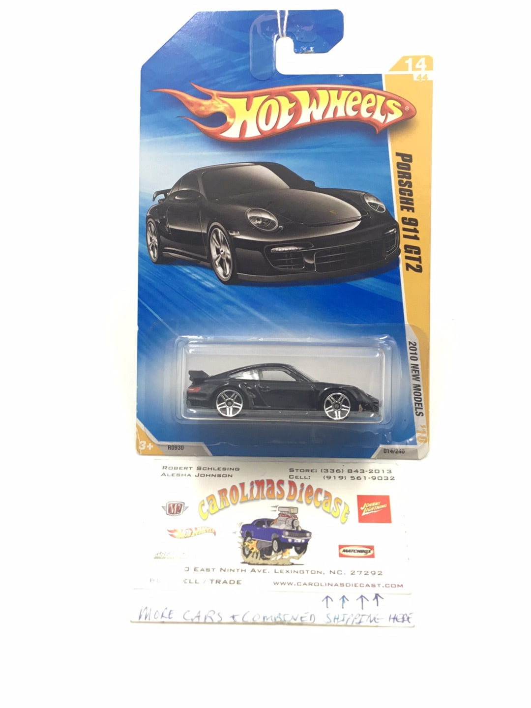 2010 Hot Wheels #14 Porsche 911 GT2