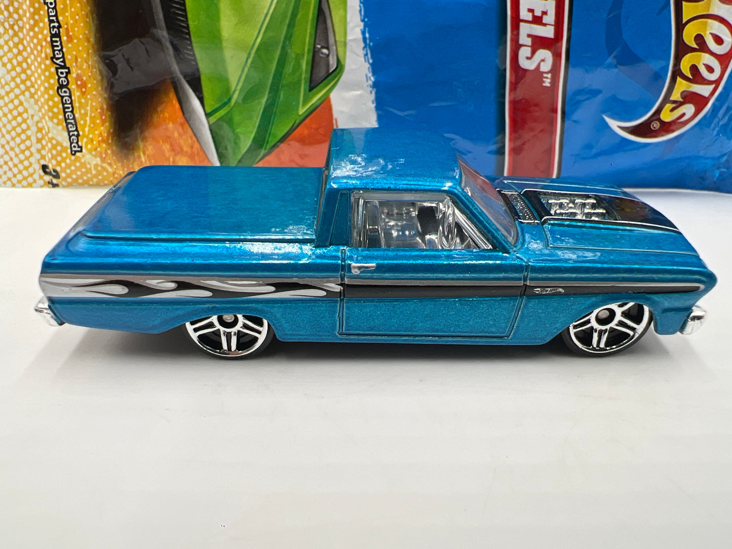 2011 Hot Wheels Mystery Models #4 65 Ford Ranchero Blue W/Poster