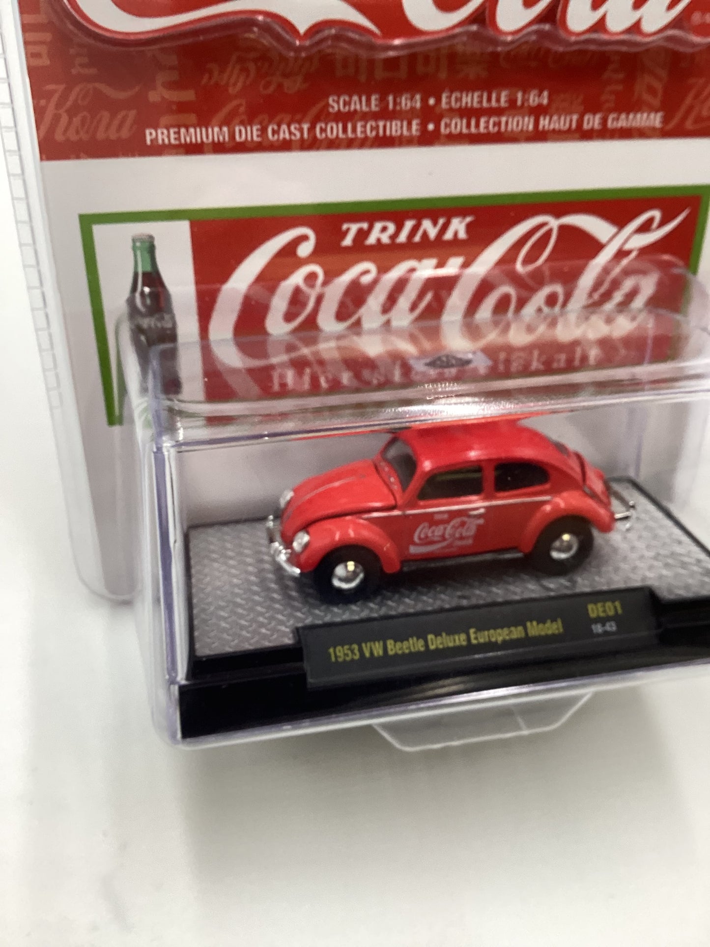 M2 Machines DE01 Coca Cola 1953 VW Beetle European Model Red 200C