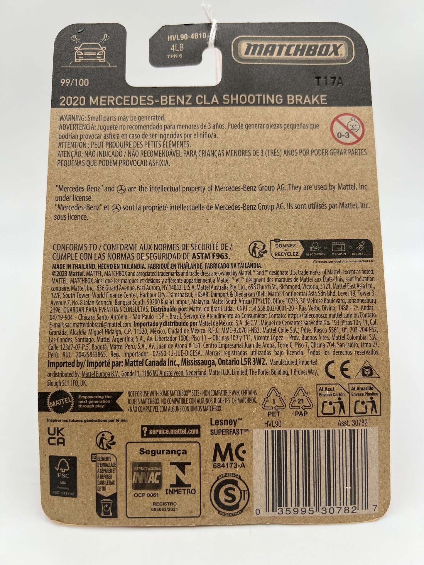 2024 Matchbox #99 2020 Mercedes-Benz CLA Shooting Brake Red 215F