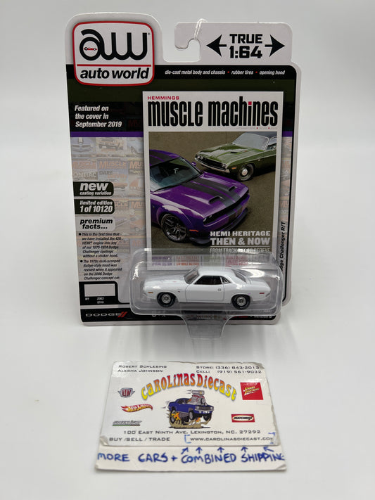 Auto World Hemmings Muscle Machines Release 4 Version B 1970 Dodge Challenger R/T White