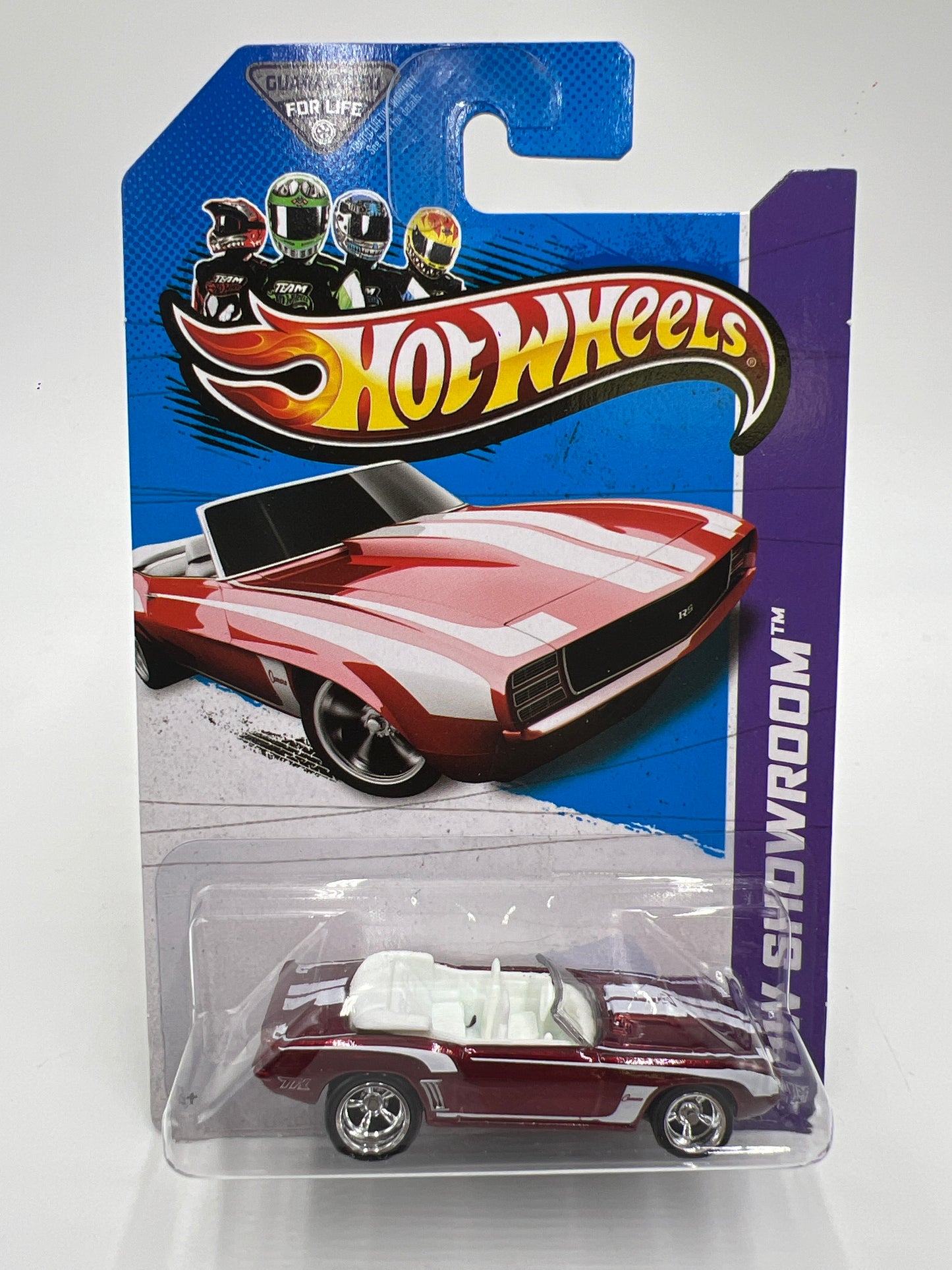 2013 Hot Wheels Super Treasure Hunt #197 69 Camaro Red W/ Protector