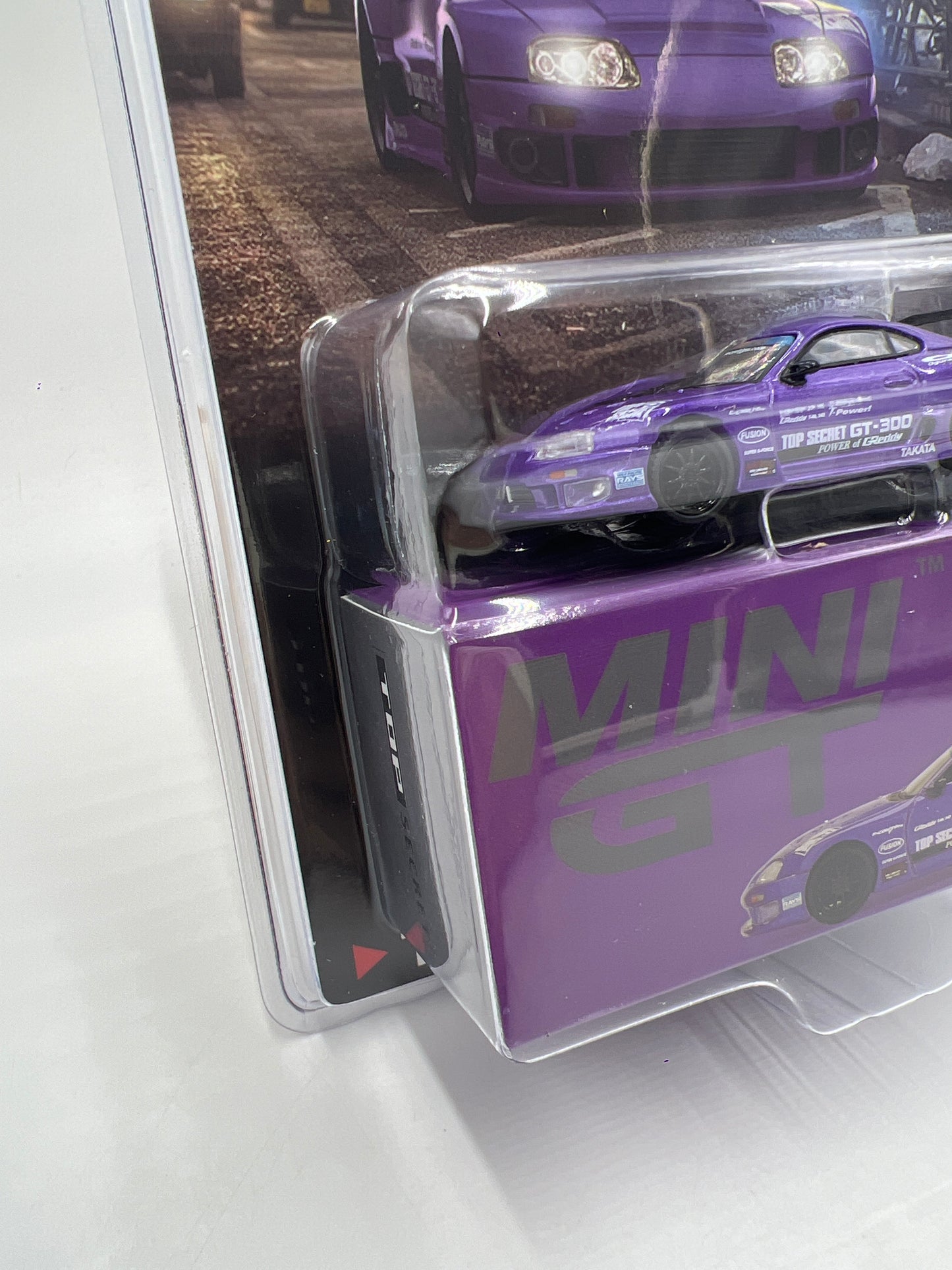 Mini GT #1067 Toyota Supra A80 Top Secret GT-300 Purple 237G
