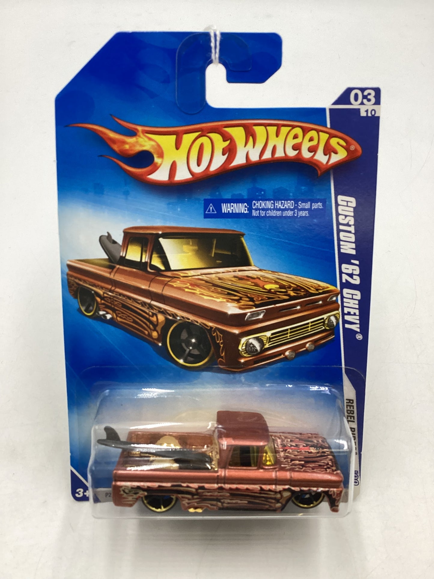 2009 Hot Wheels #139 Custom 62 Chevy Copper