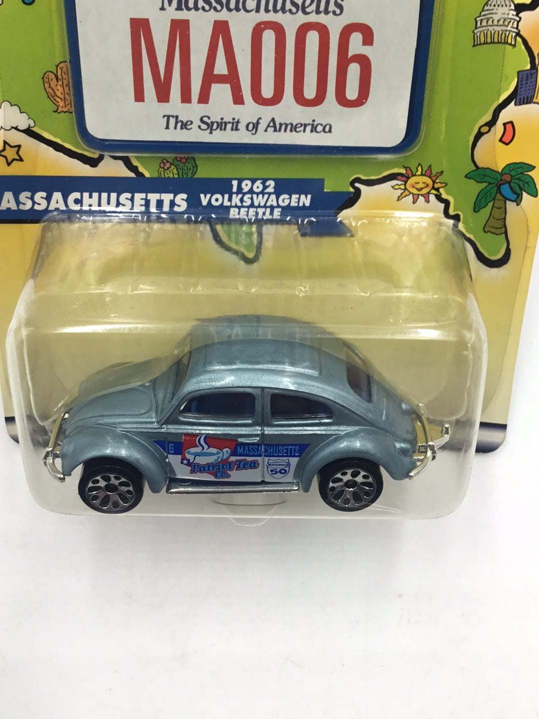 Matchbox Across America Massachusetts 1962 Volkswagen Beetle 212G