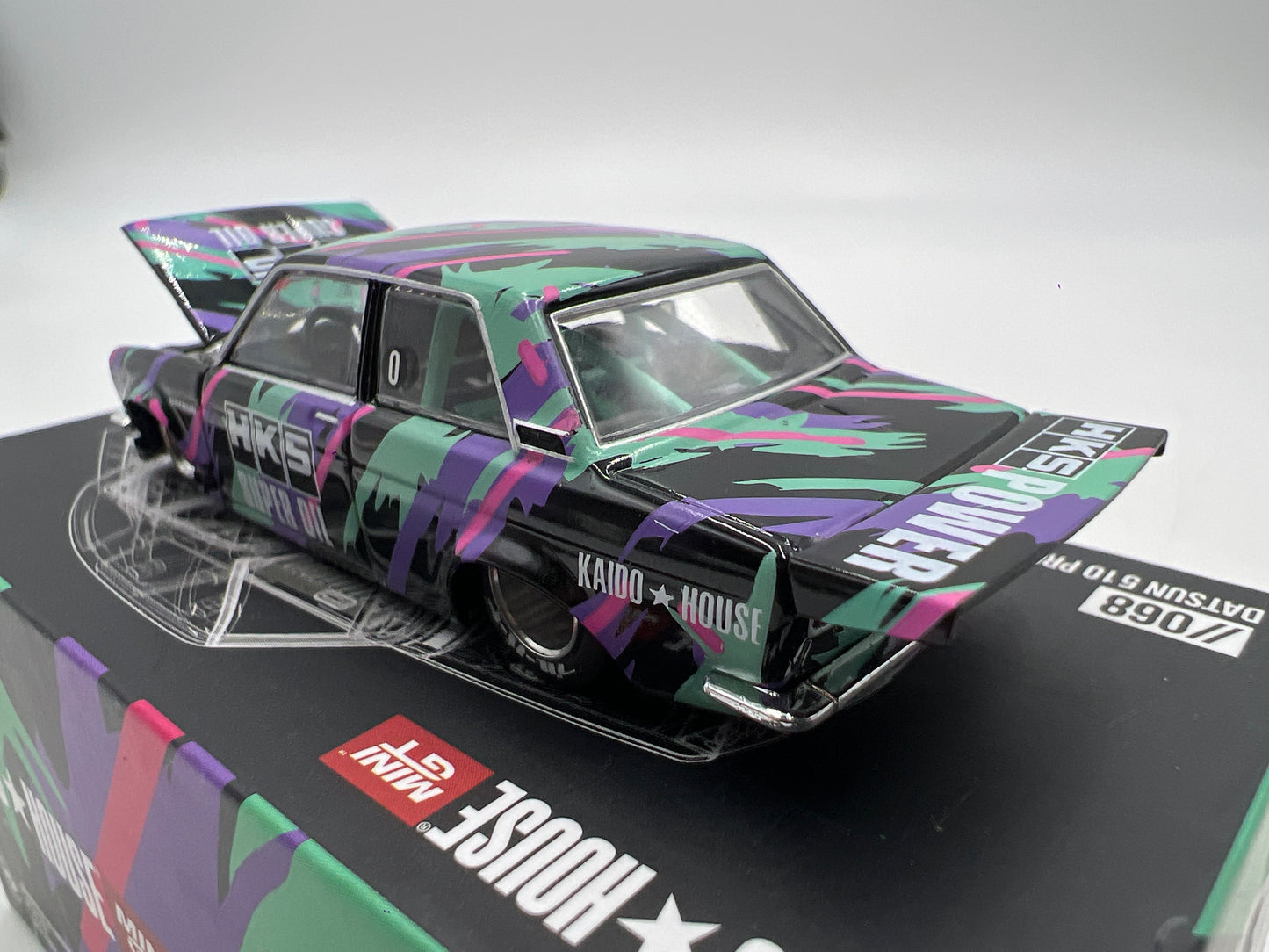 Mini GT Kaido House #068 Datsun 510 Pro Street HKS V1