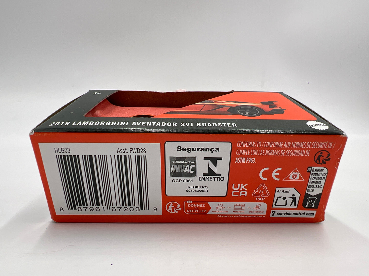 2024 Matchbox Moving Parts #43 2019 Lamborghini Aventador SVJ Roadster Orange 166D