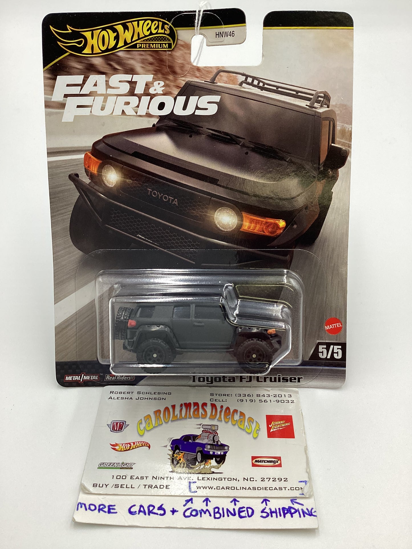 2024 Hot wheels Gold Label Fast and Furious #5 Toyota Land Cruiser Matte Black 250C