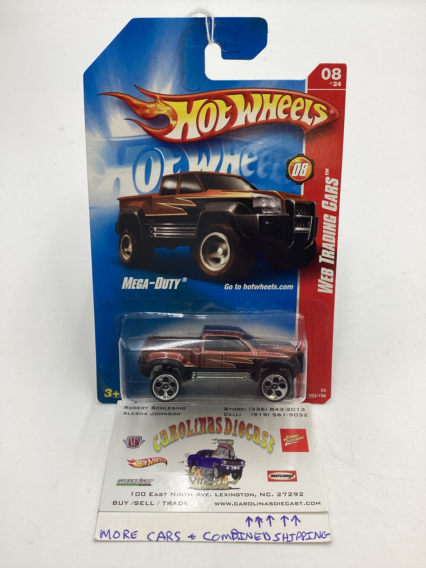 2008 Hot Wheels Web Trading Cars #84 Mega-Duty Brown