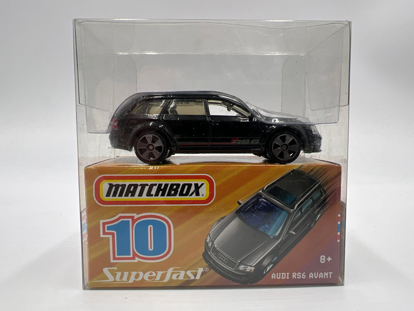 Matchbox Superfast #10 Audi RS6 Avant Black W/Chrome Wheels