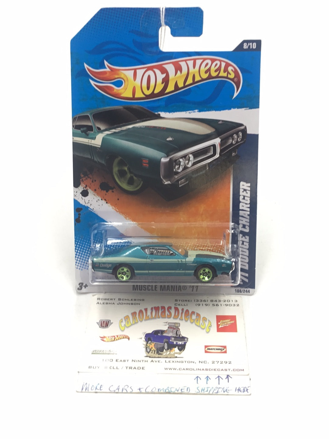 2011 Hot Wheels #108 71 Dodge Charger GG4