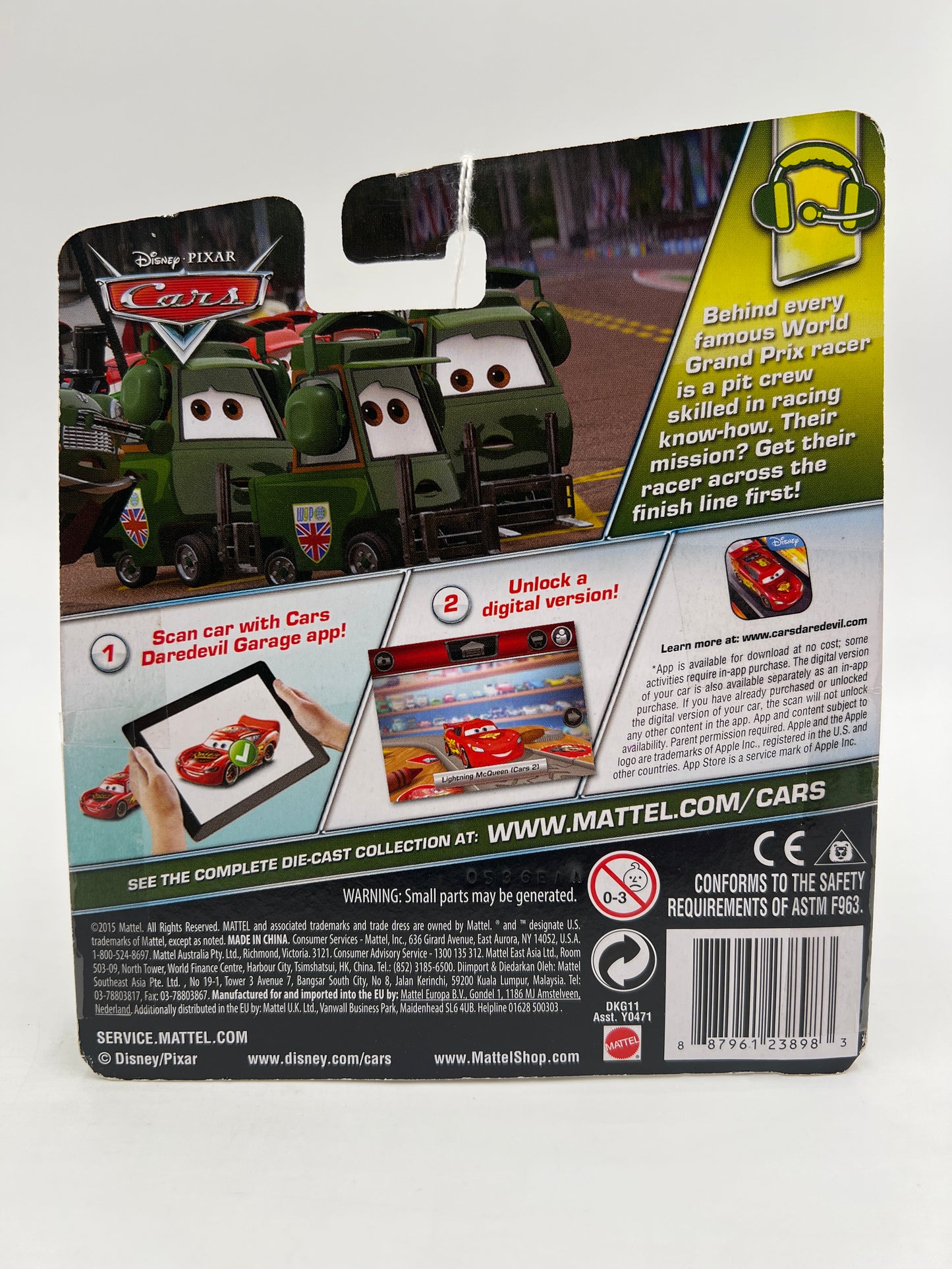 Disney Pixar Cars WGP Pit Crew Austin Littleton Green See Description