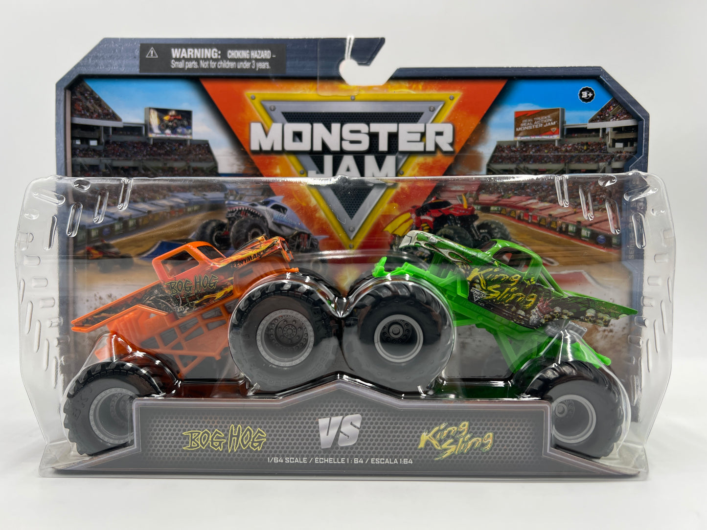 Monster Jam 2 Pack Series 30 Bog Hog vs King Sling 136C