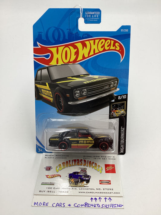 2019 Hot Wheels Kmart Exclusive #97 71 Datsun 510 Momo Black SR