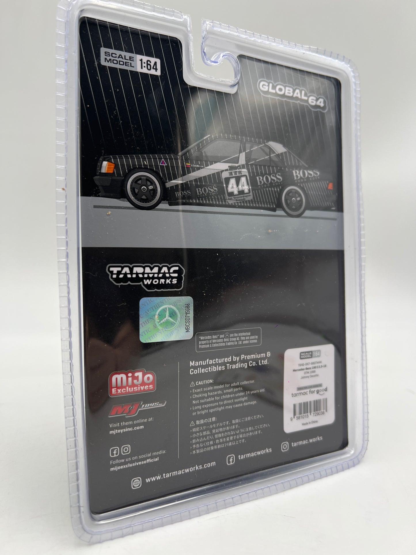 Tarmac Works Mijo Exclusives CHASE Mercedes-Benz 190 E 2.3-16 DTM 1988