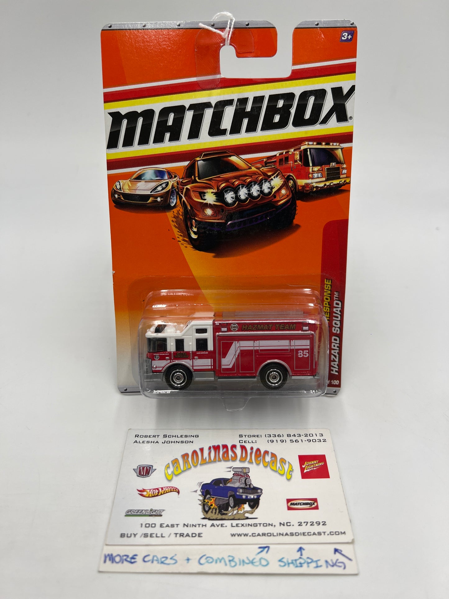 Matchbox Emergency Response #51 Hazard Squad Hazmat Red 216J