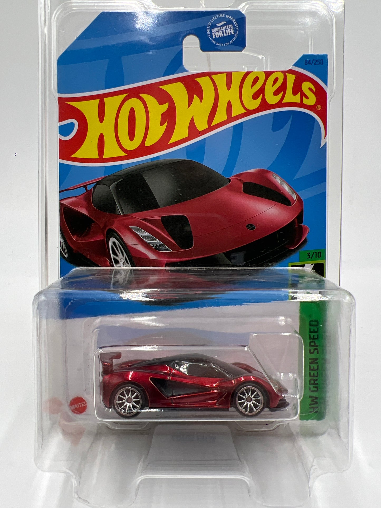 2023 Hot Wheels Super Treasure Hunt #84 Lotus Evija Red W/Protector 2