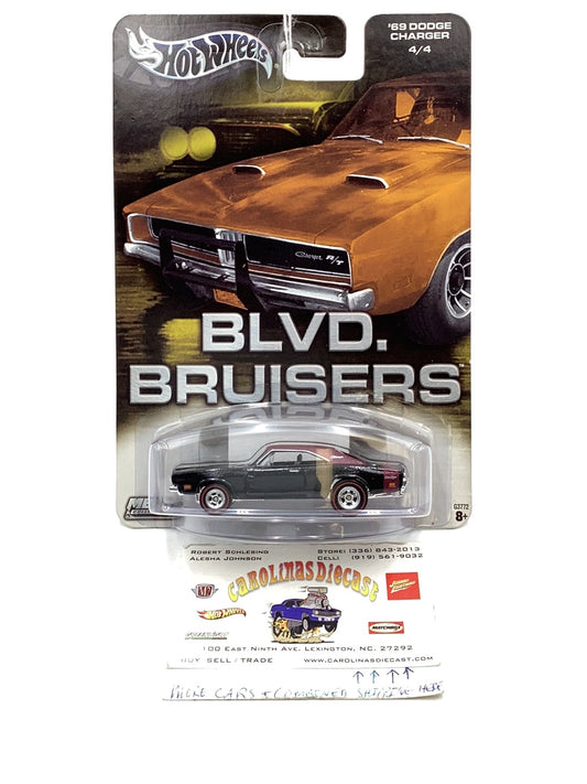 Hot wheels Blvd. Bruisers htf color 69 Dodge Charger 4/4