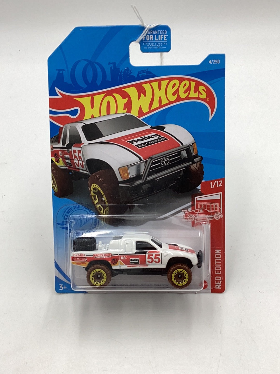 2020 Hot Wheels #4 Red Edition Toyota Off-Road Truck