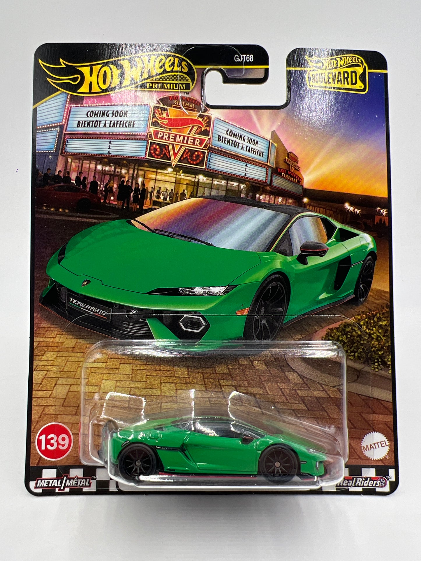 2025 Hot Wheels Premium Boulevard #139 Lamborghini Temerario Green 259D