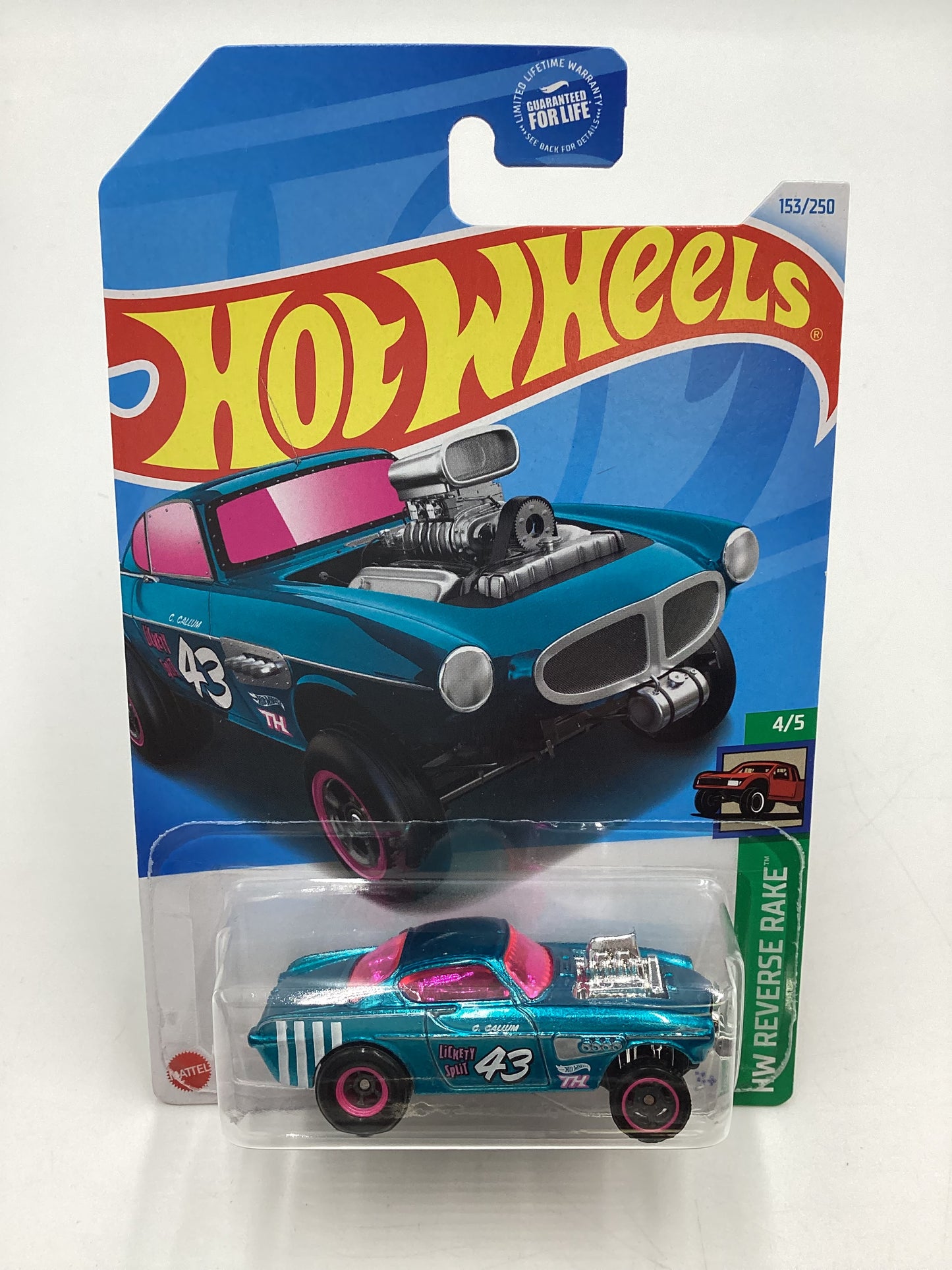 2024 Hot Wheels #153 Volvo P1800 Gasser Blue Super Treasure Hunt W/Protector