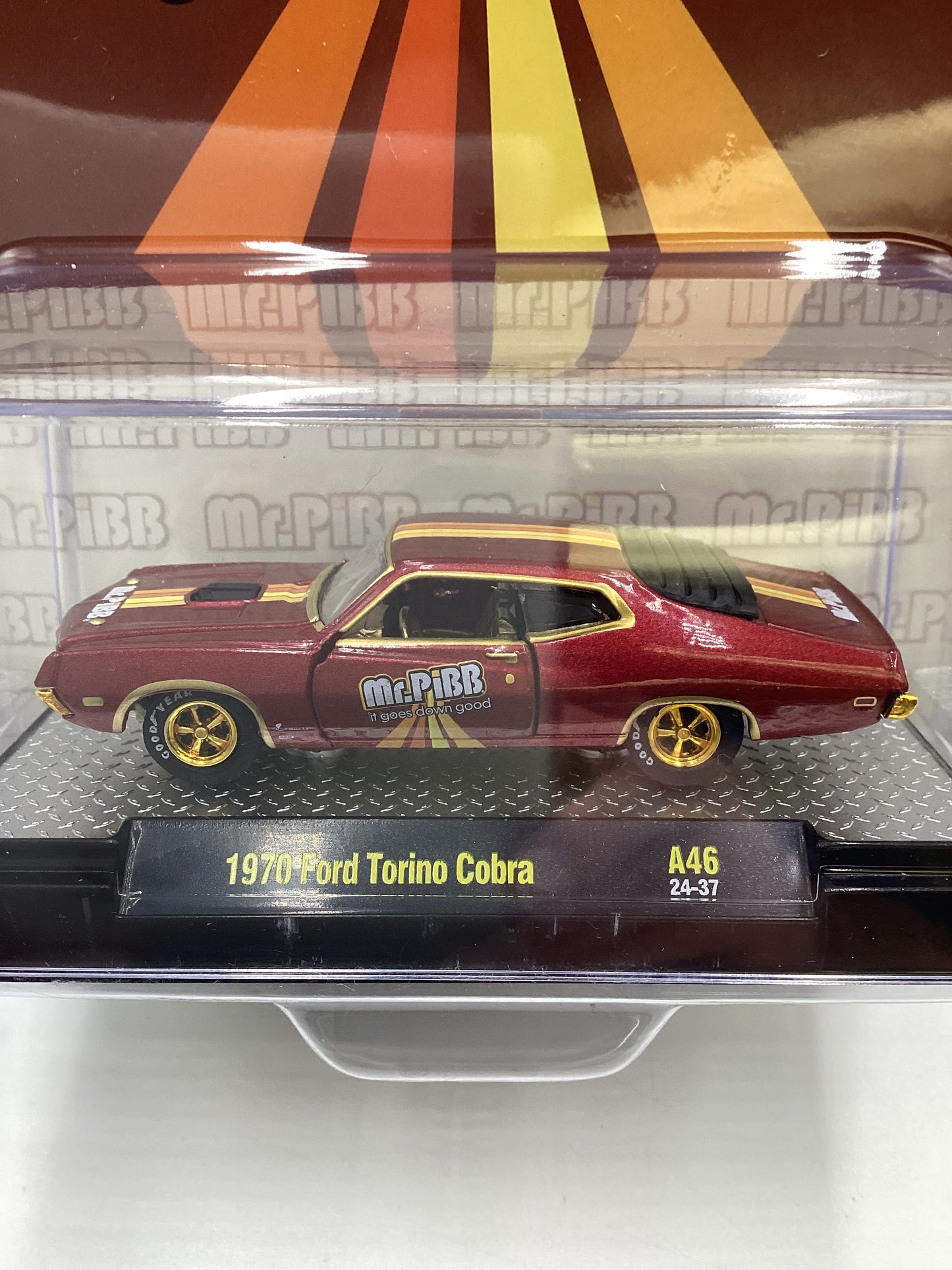 M2 Machines Coca Cola Mr. Pibb 1970 Ford Torino Cobra Brown CHASE A46