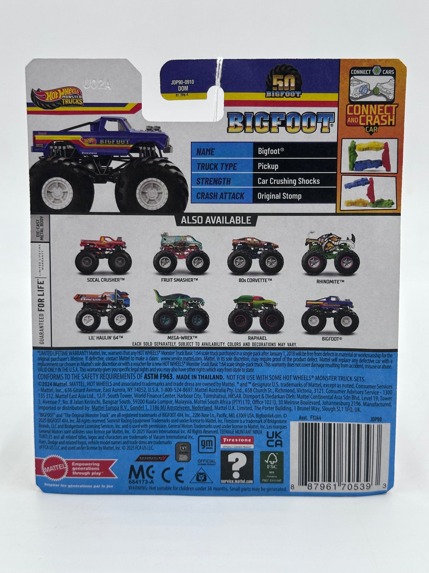 2025 Hot Wheels Monster Trucks Bigfoot 130E