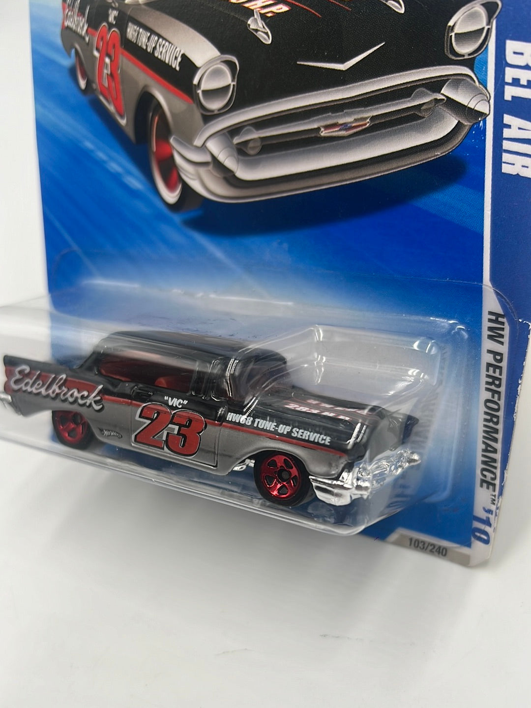 2010 Hot Wheels Performance ‘57 Chevy Bel Air Black/Silver 103/240 11D