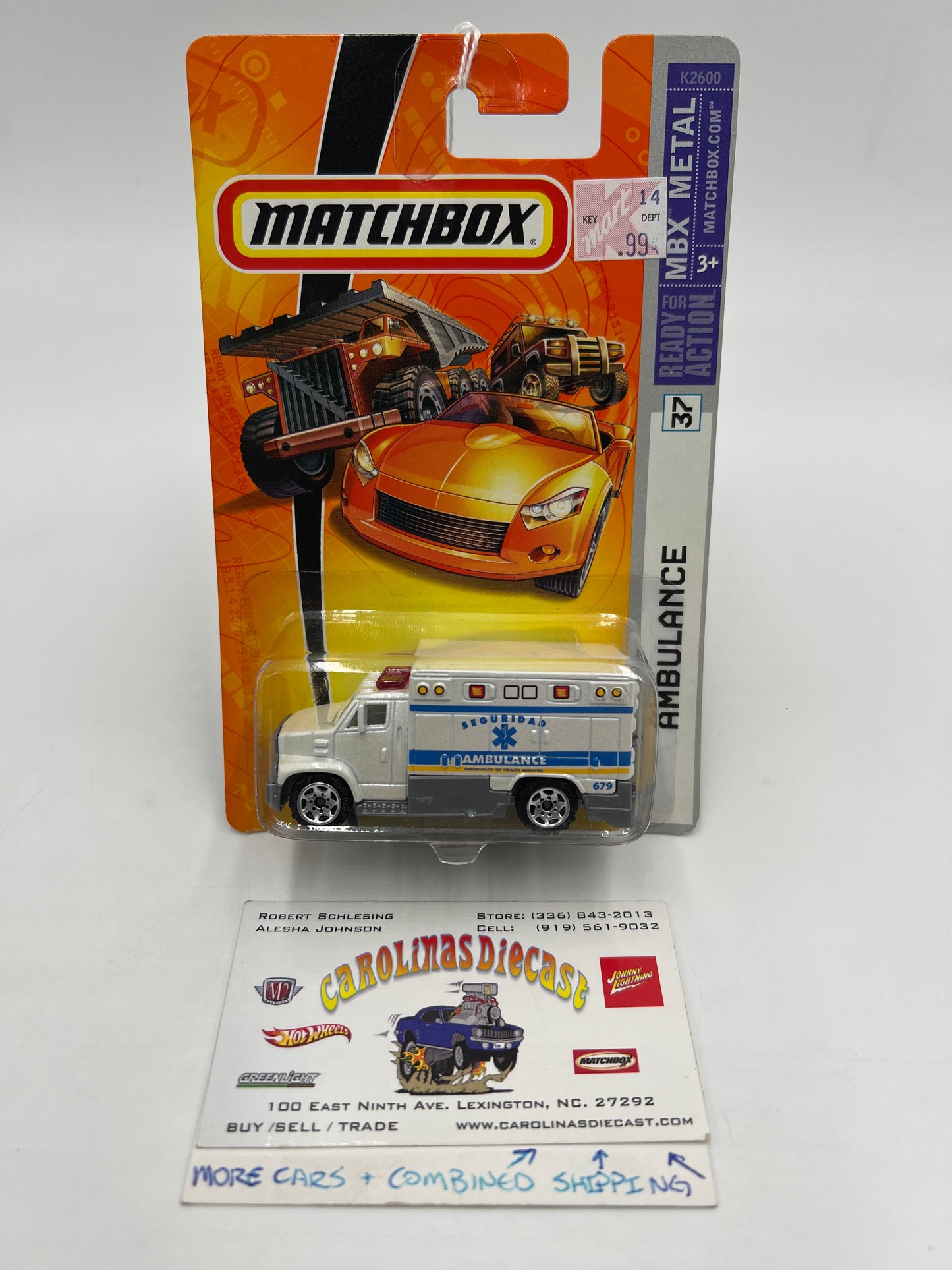 Matchbox MBX Metal #37 Ambulance White 216K