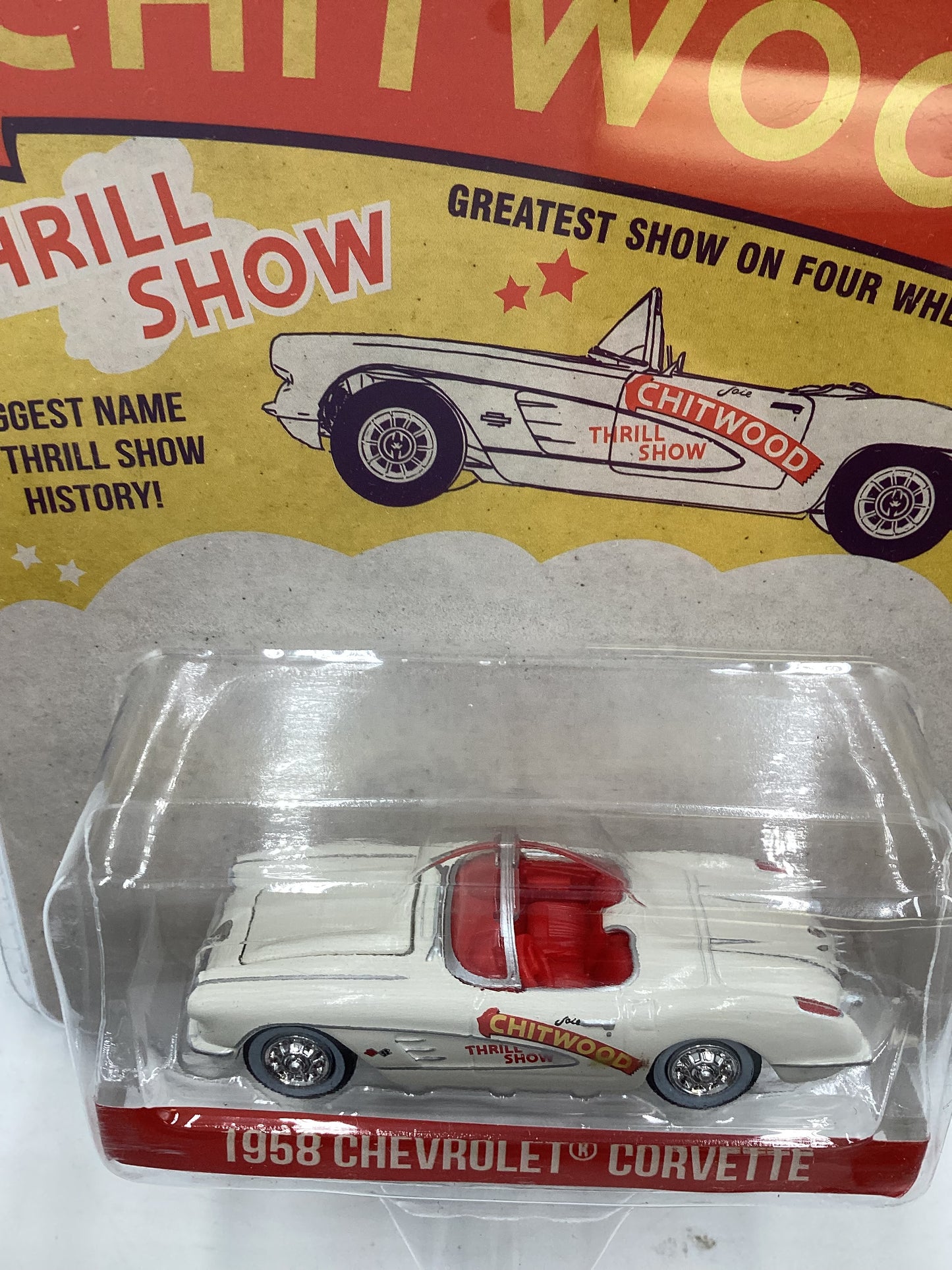 Greenlight GL Hobby Exclusive Chitwood 1958 Chevrolet Corvette White 180E