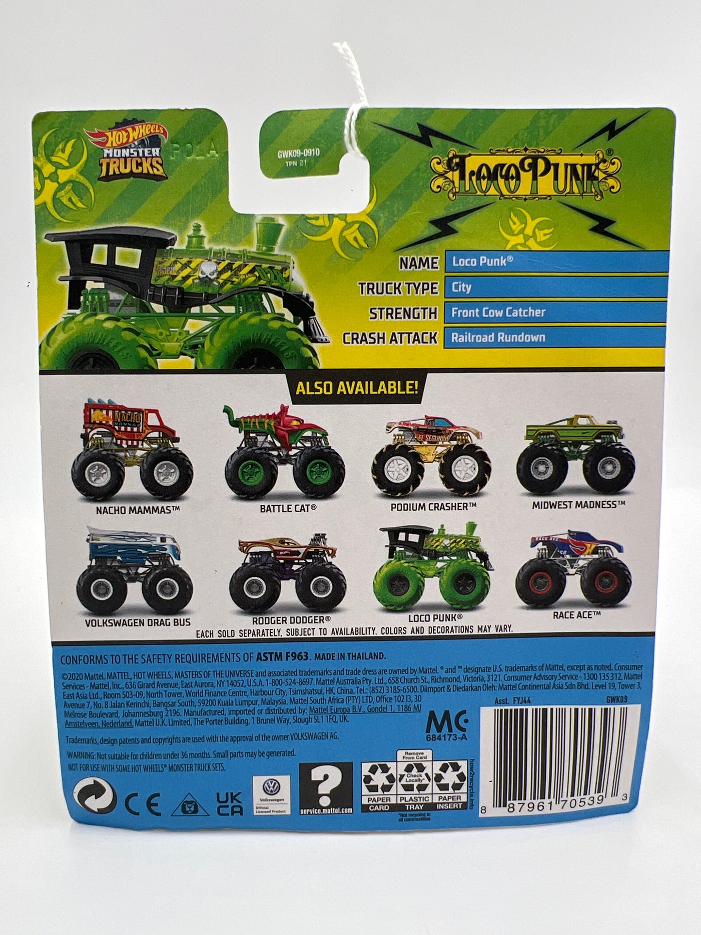 Hot Wheels Monster Trucks Super Fueled #37 Loco Punk 134D