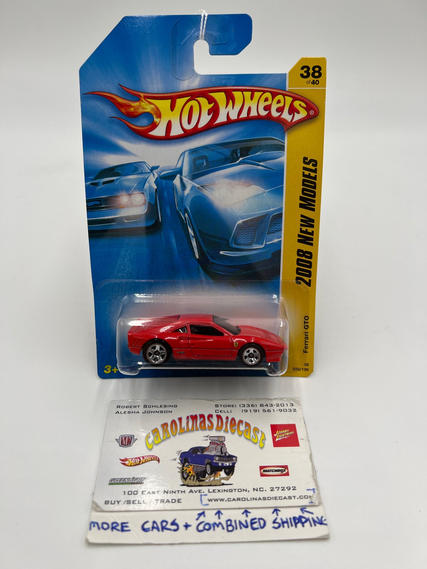 2008 Hot Wheels New Models #038 Ferrari GTO Red SR