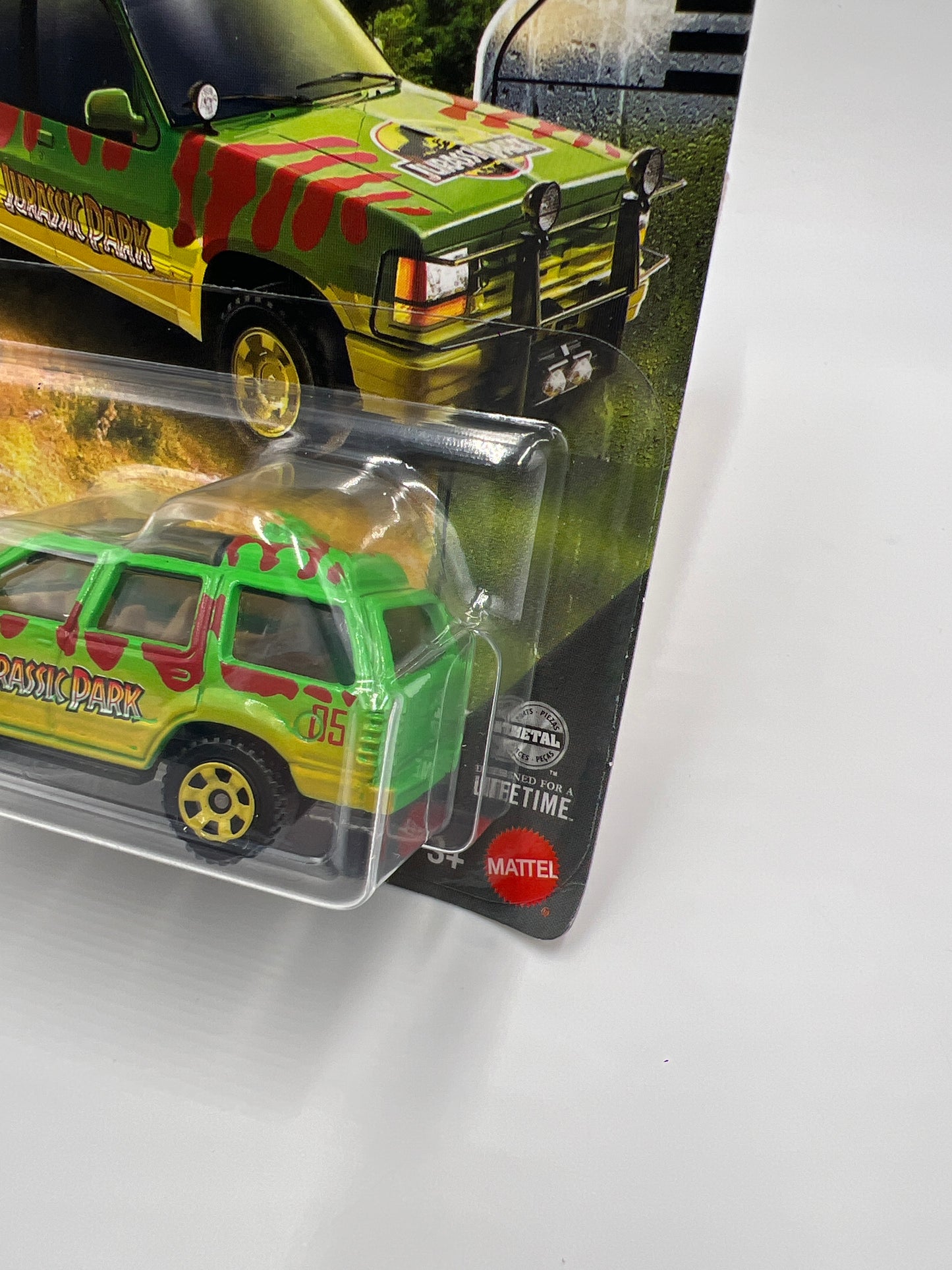 2025 Matchbox Jurassic World Rebirth Ford Explorer #5 Green/Yellow 161C