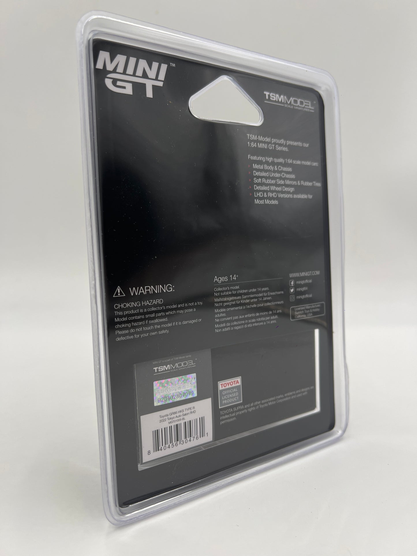 Mini GT #1005 Toyota GR86 HKS Type R 2022 Tokyo Auto Salon