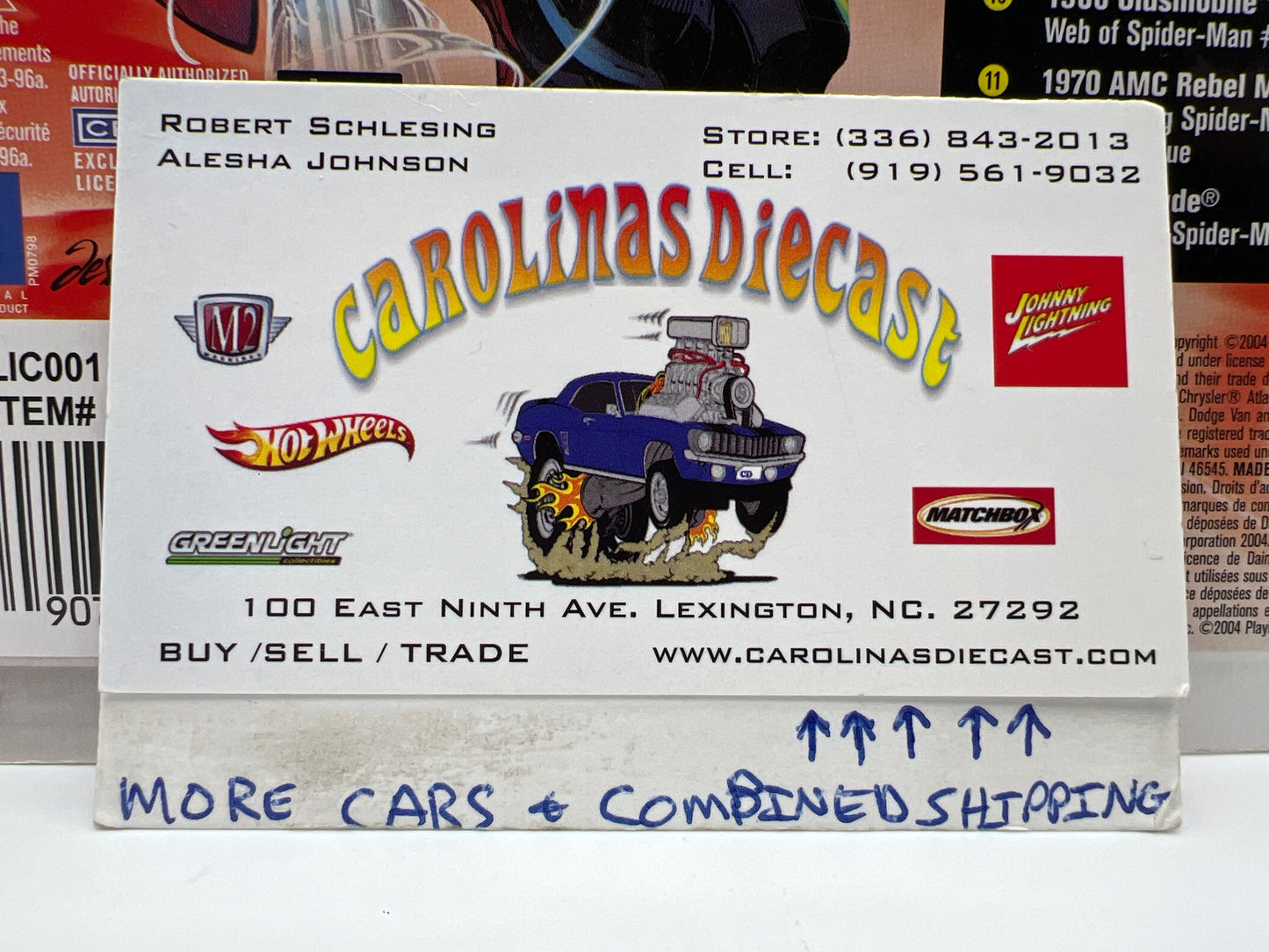Johnny Lightning White Lightning Chase Marvel Spider-Man #5 Corvette Corvair White/Blue