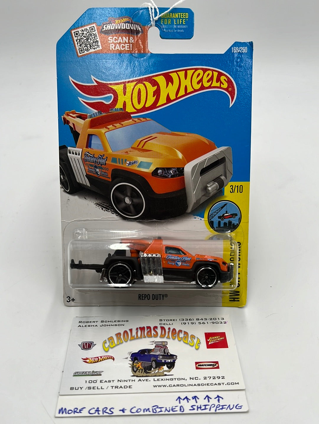 Hot Wheels 2016 Treasure Hunt Repo Duty #168 277E