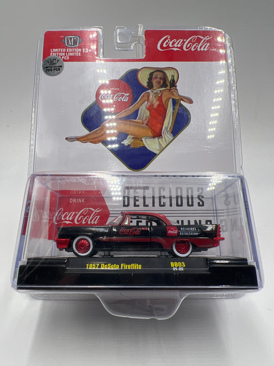 M2 Machines Coca Cola CHASE 1957 DeSoto Fireflite Black/Red BB03