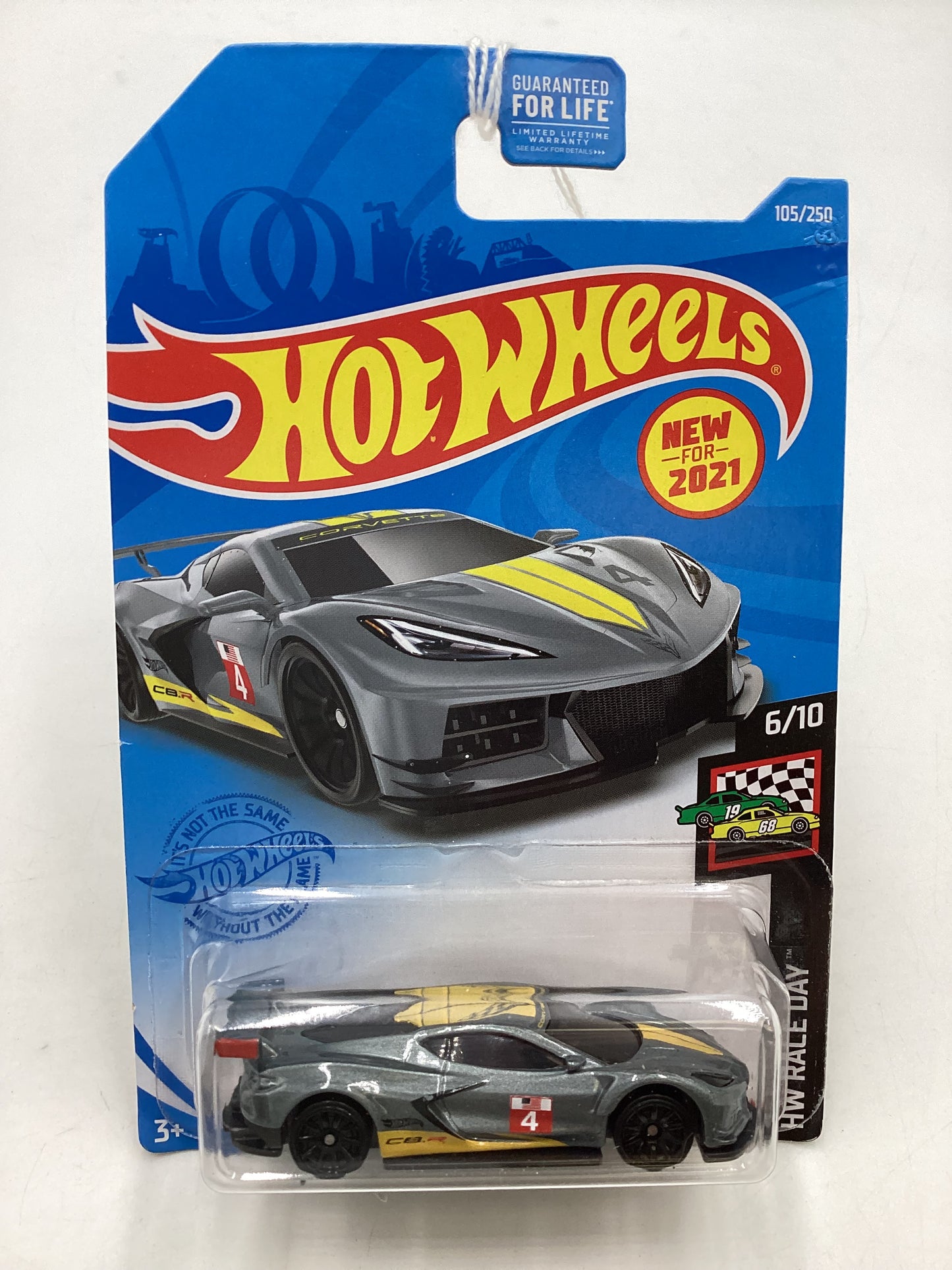 2021 Hot wheels #105 Corvette C8.R Grey 11F