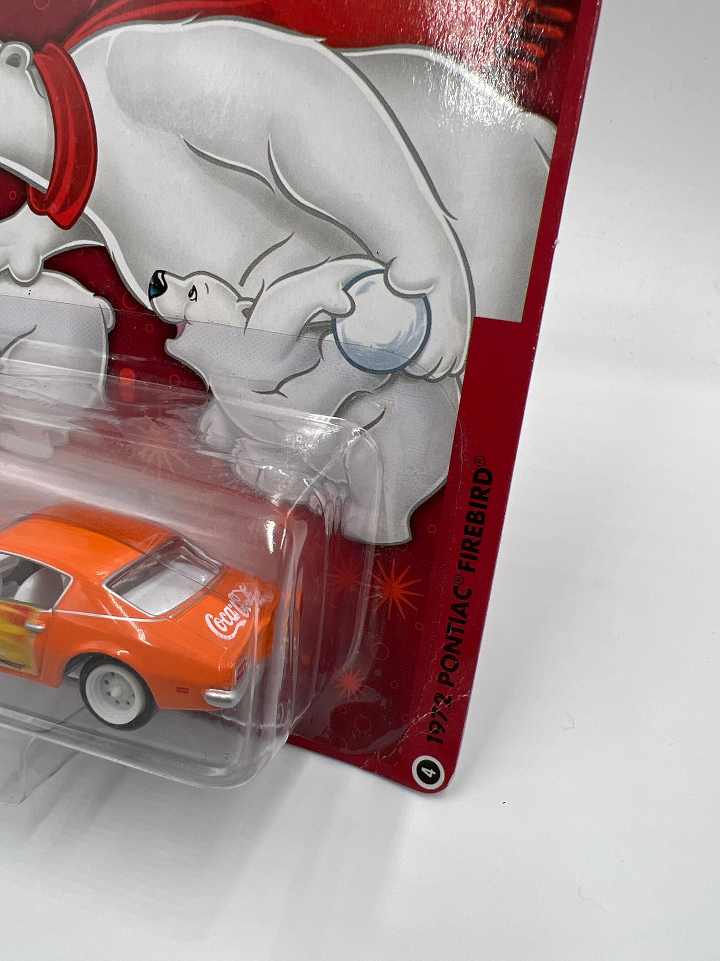 Johnny Lightning White Lightning Chase Coca Cola #4 1972 Pontiac Firebird Orange