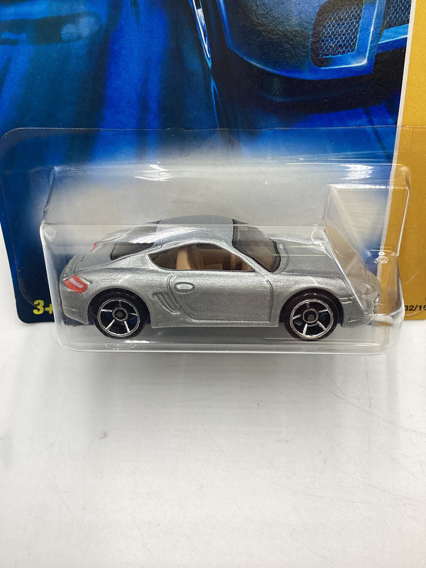 2007 Hot Wheels New Models #32 Porsche Cayman S Silver (Tan Interior) 98B