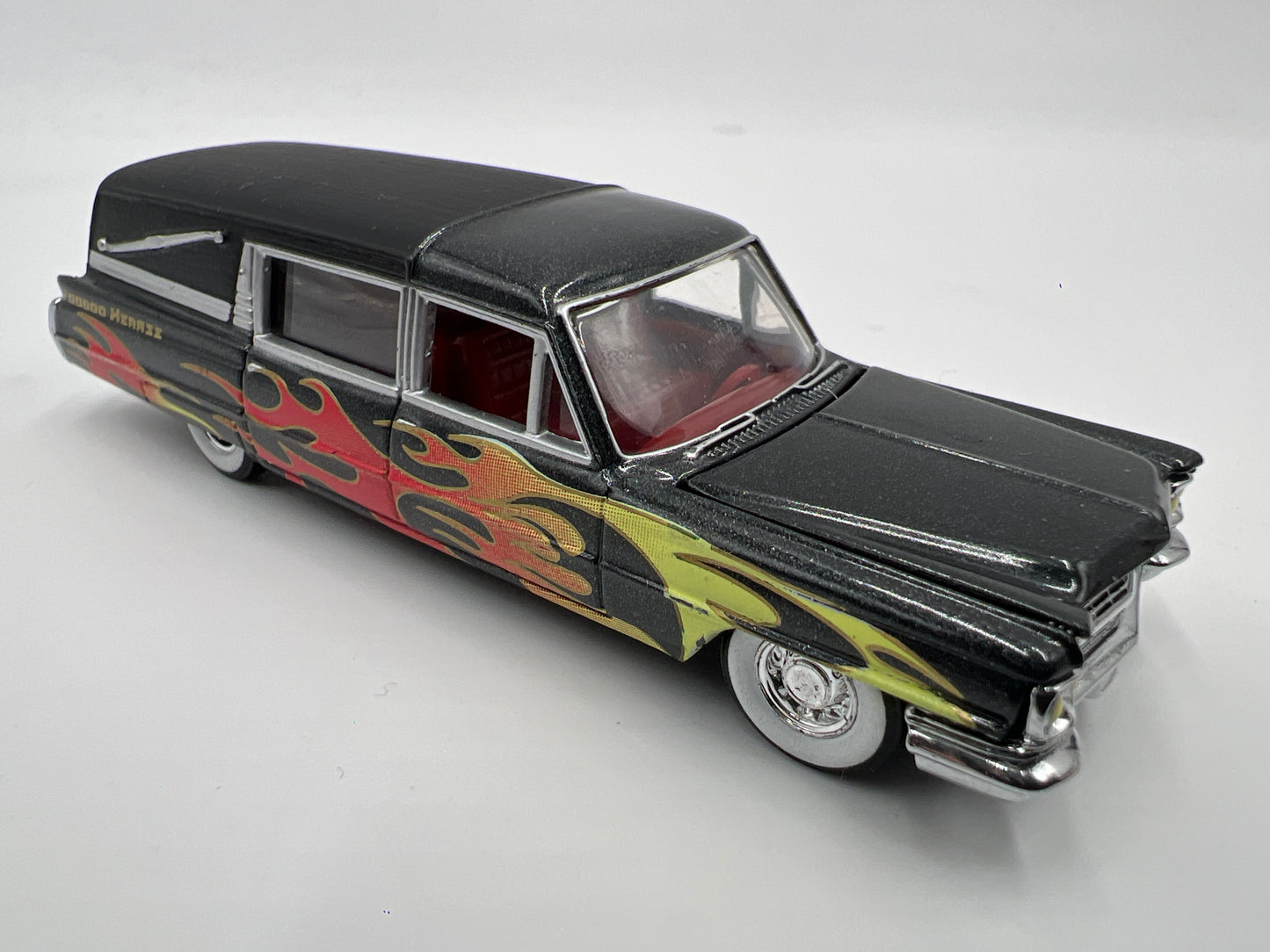 Hot Wheels Collectibles 1/64 VooDoo Highway 1960 Fleetwood Hearse Black Loose