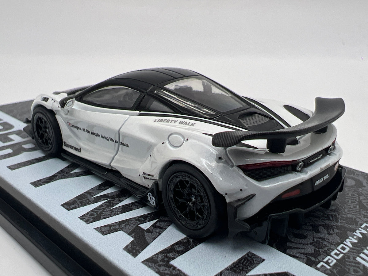 Tarmac Works x Hobby64 x CM Models LB-Works McLaren 720S White W/2 Stance Wheel Option