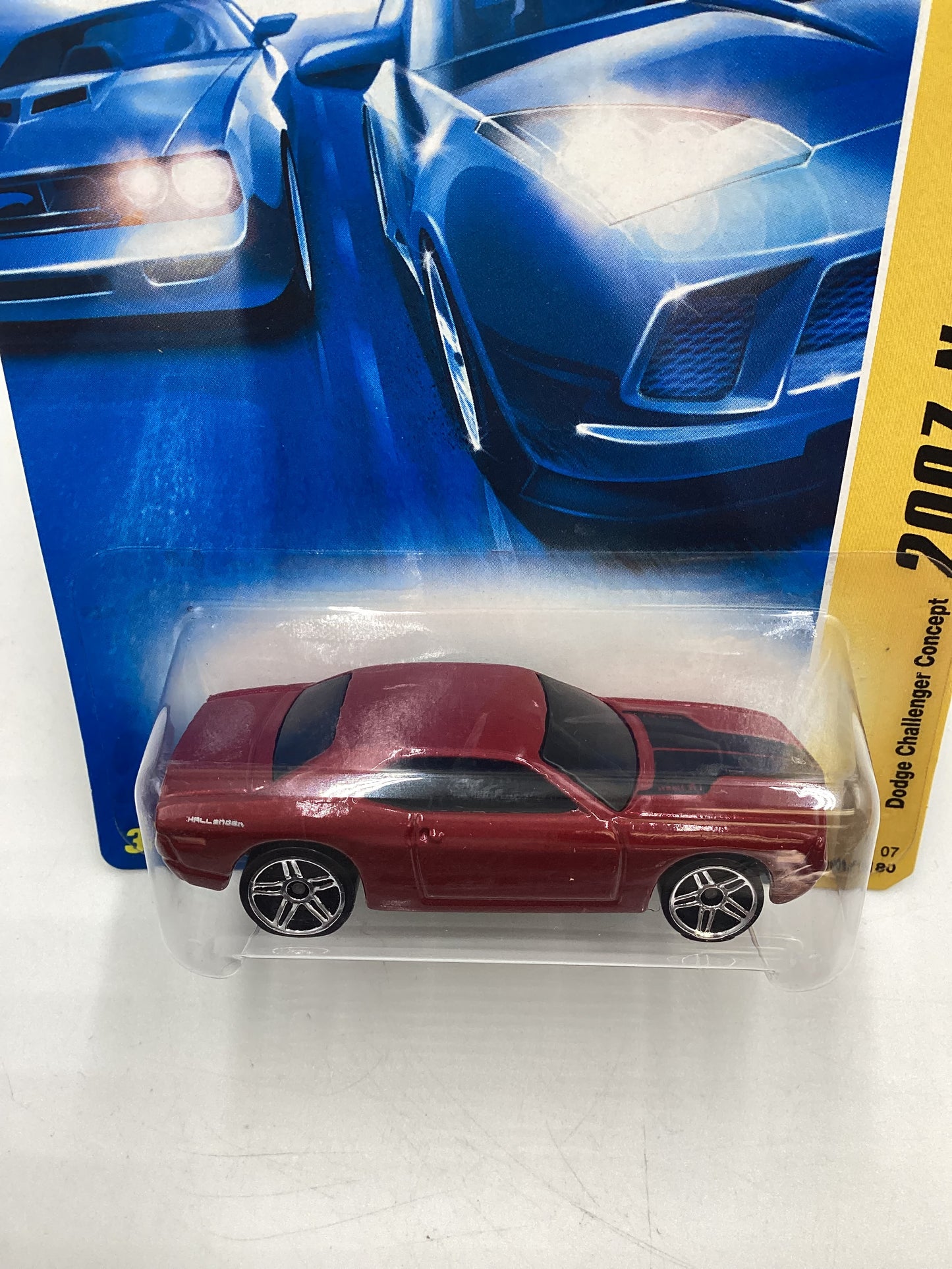 2007 Hot Wheels New Models #1 Dodge Challenger Concept Red 41D