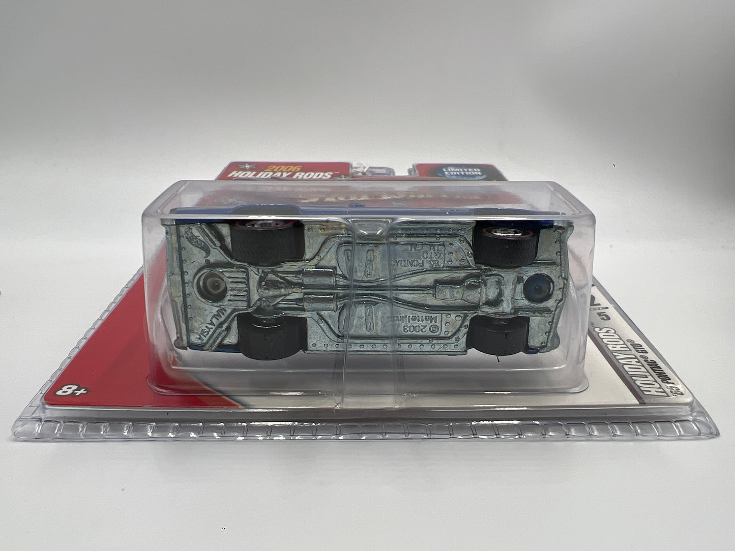 Hot Wheels 2006 Holiday Rods #2 65 Pontiac GTO Blue Cracked Blister 271i