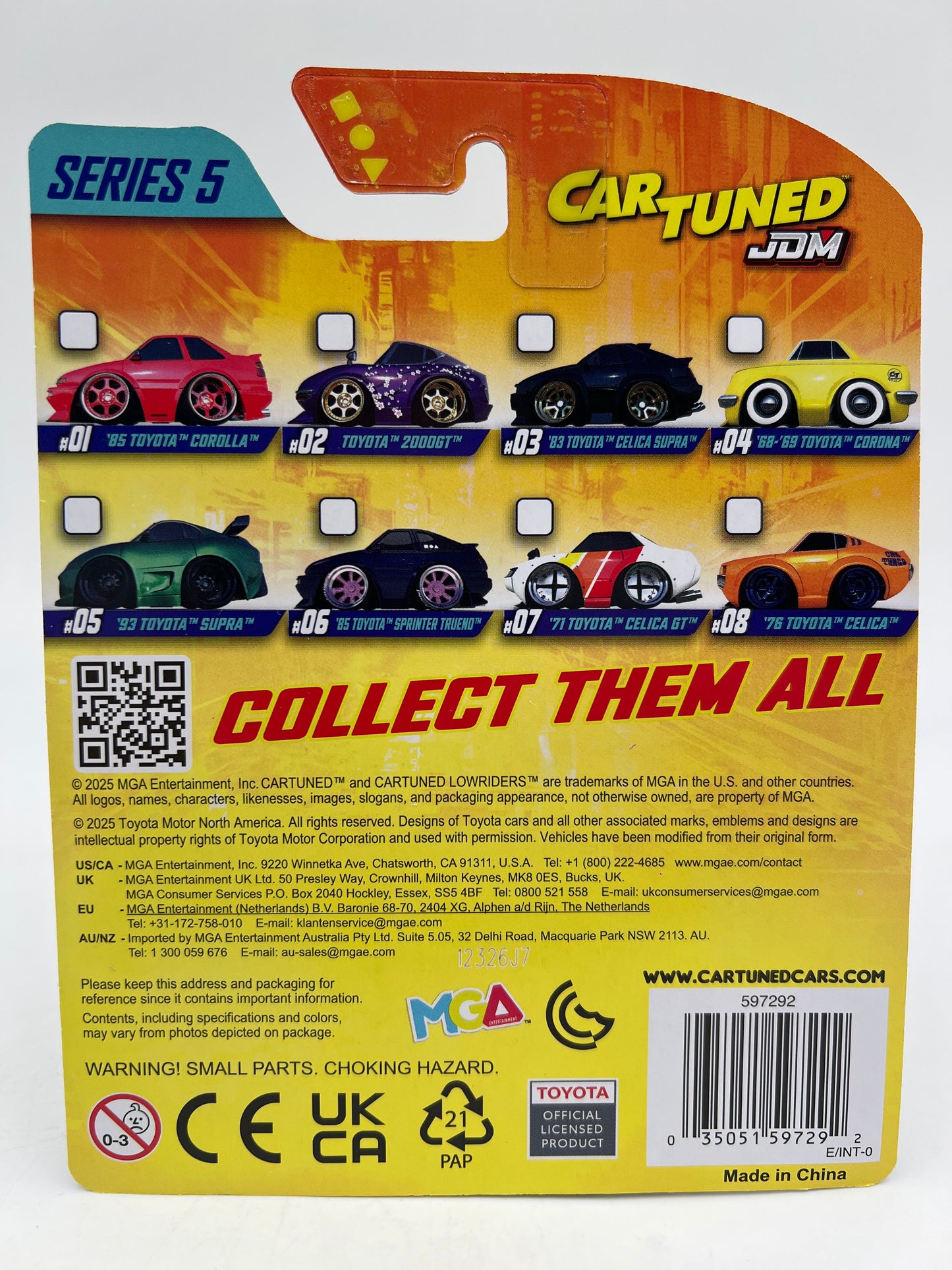 MGA Car Tuned JDM Series 5 #4 68-69 Toyota Corona Yellow