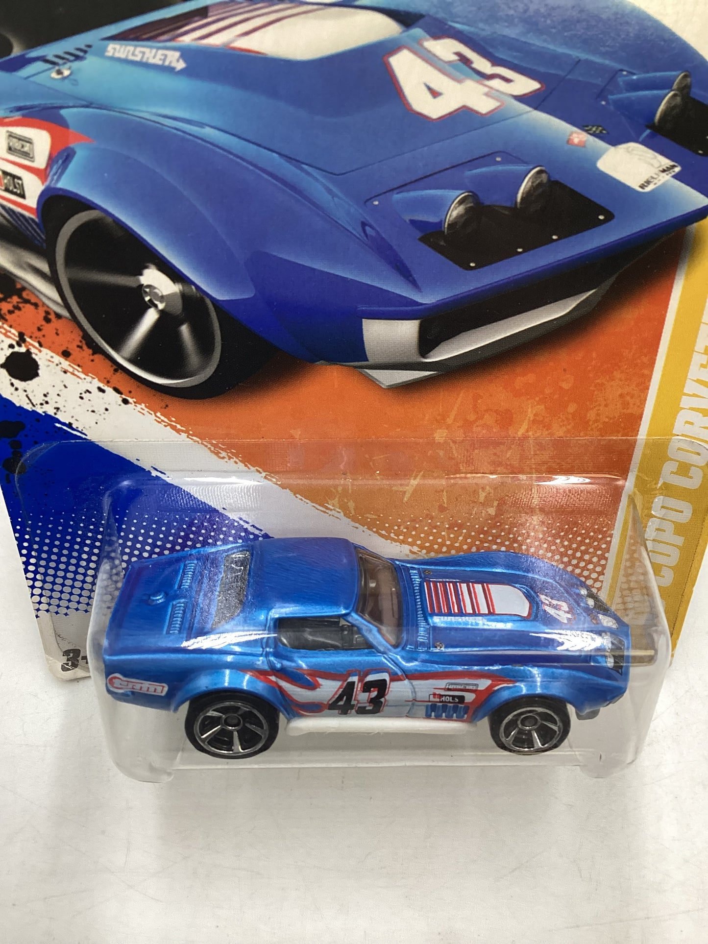 2011 Hot wheels #4 69 Copo Corvette Blue 12F